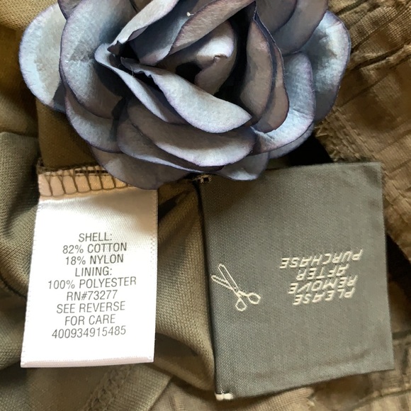 Simply Vera Vera Wang Embroidered Metallic Thread Elastic Waist Skirt Women's M - Picture 6 of 11